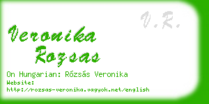 veronika rozsas business card